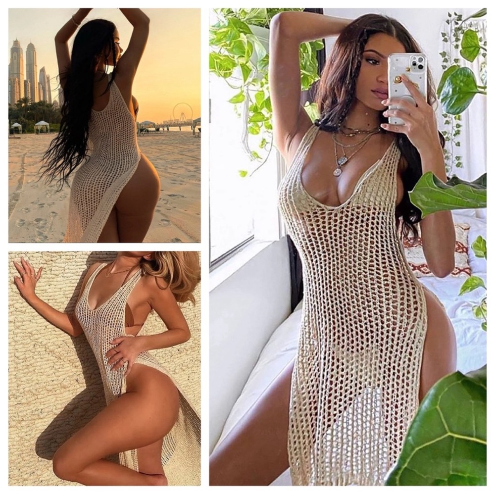 Fashion Nova Crochet Swim Coverup